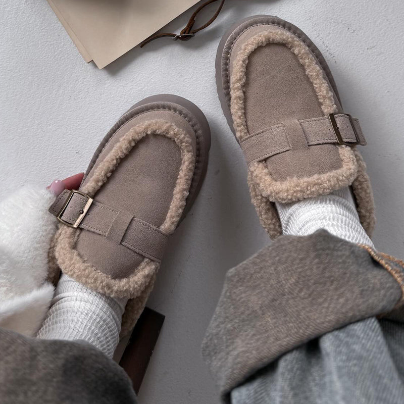 Comfortable Platform Velvet Slippers