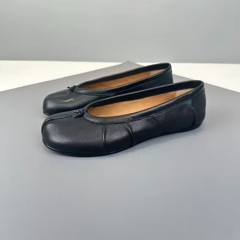 Pleated Flat Ballet Shoes Shallow-on Slip-on Shoes