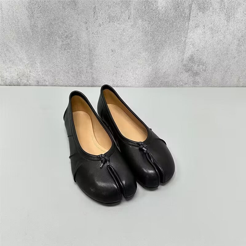 Pleated Flat Ballet Shoes Shallow-on Slip-on Shoes