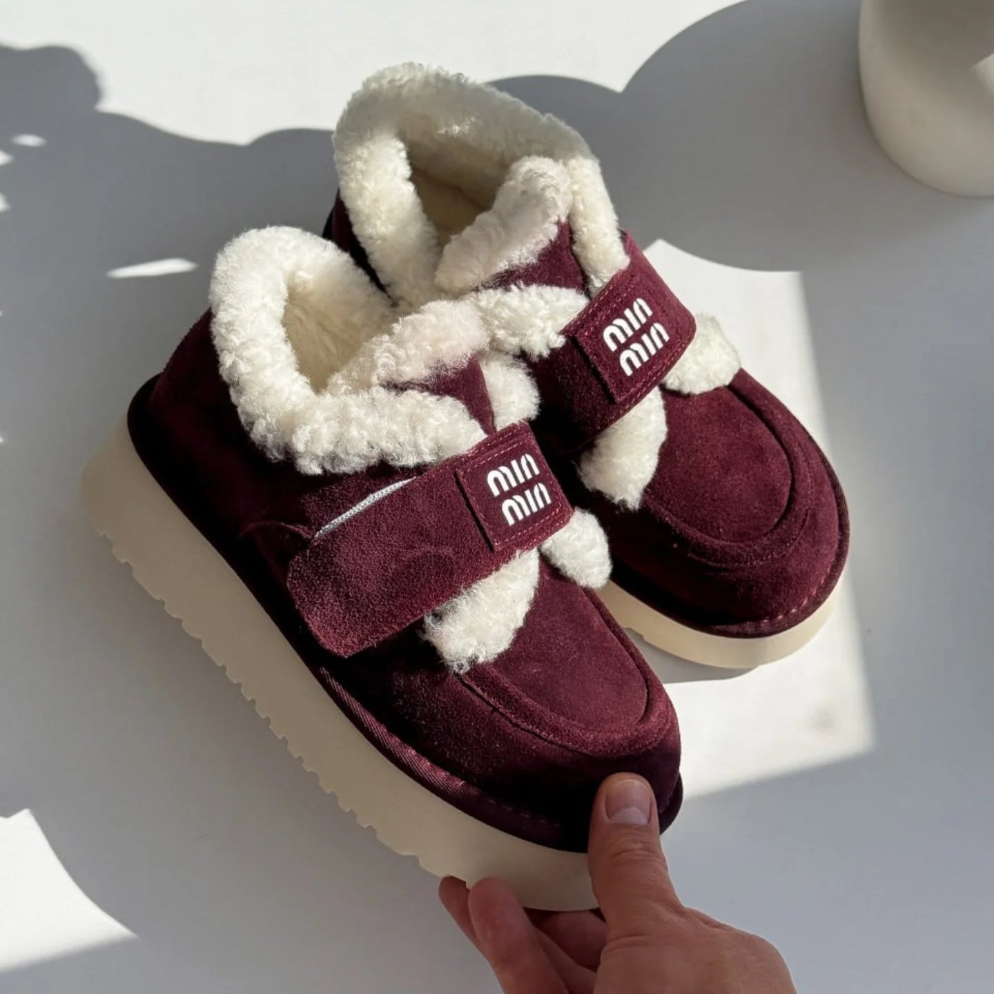 Round Toe Fleece-lined Snow Boots