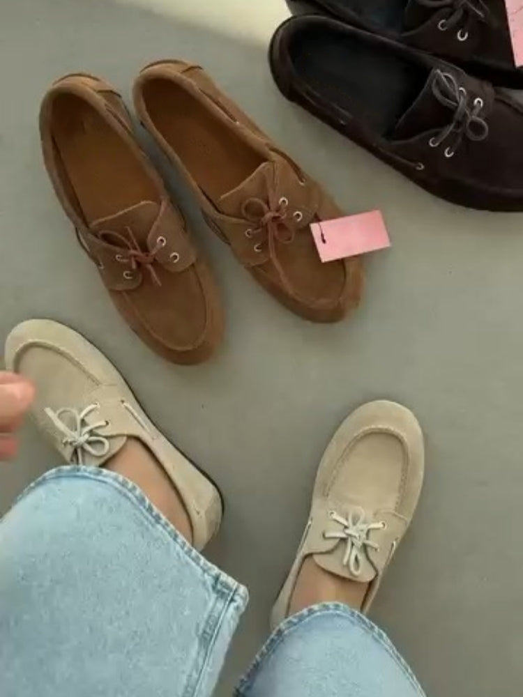 Classic Suede Moccasin Loafers