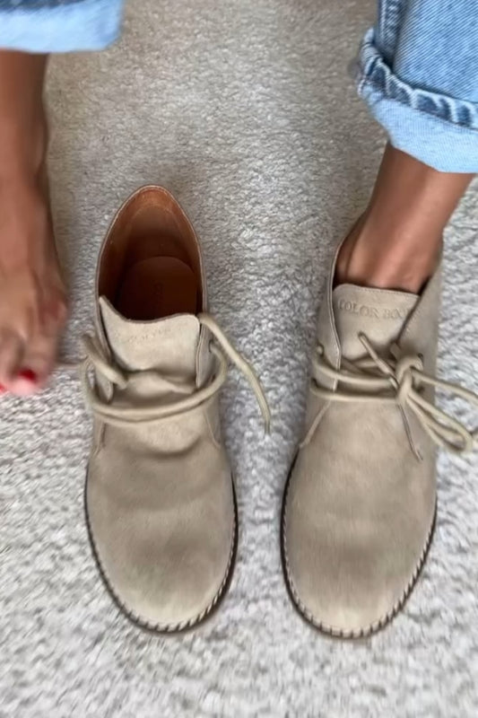 Light Taupe Suede Chukka Boots