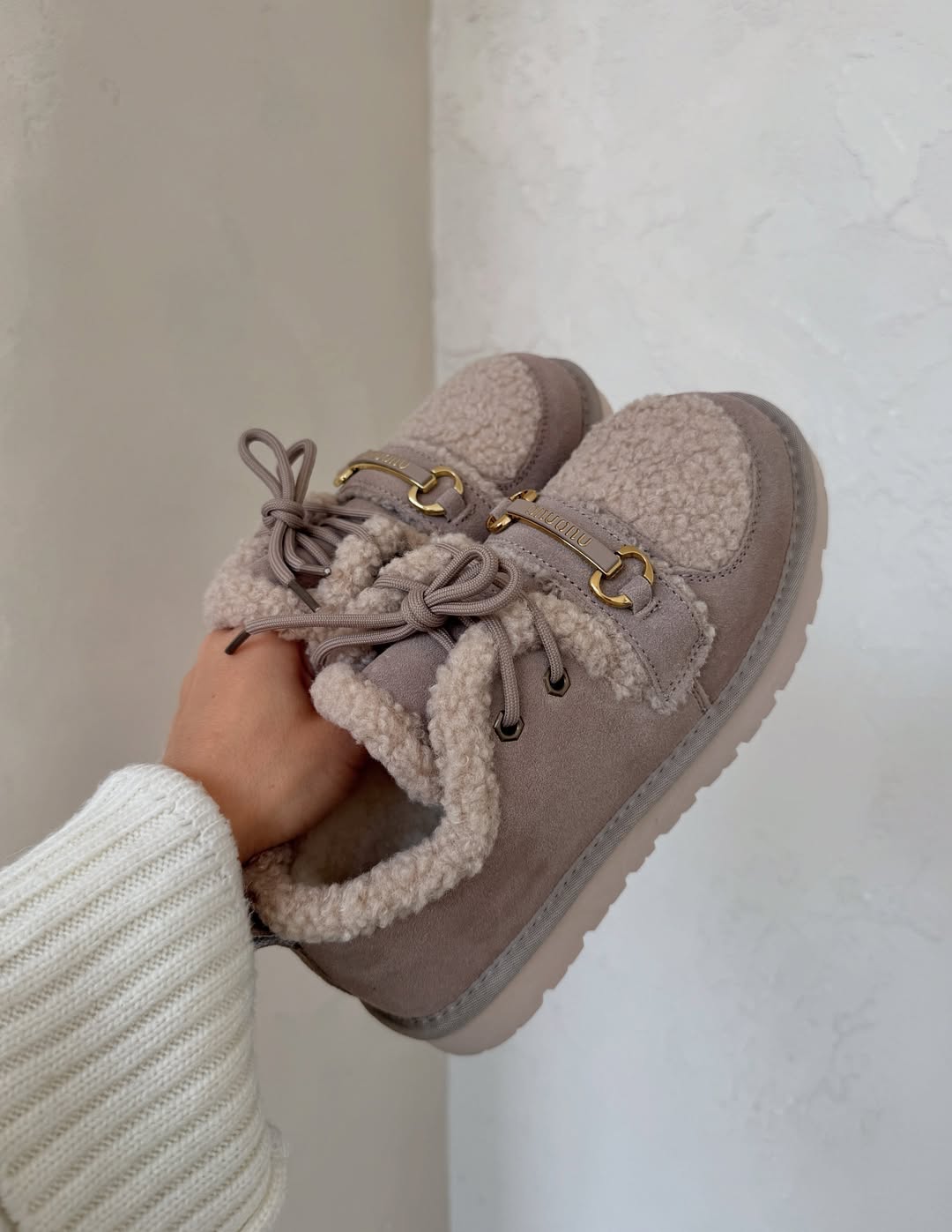 Shearling-Lined Moccasin Boots