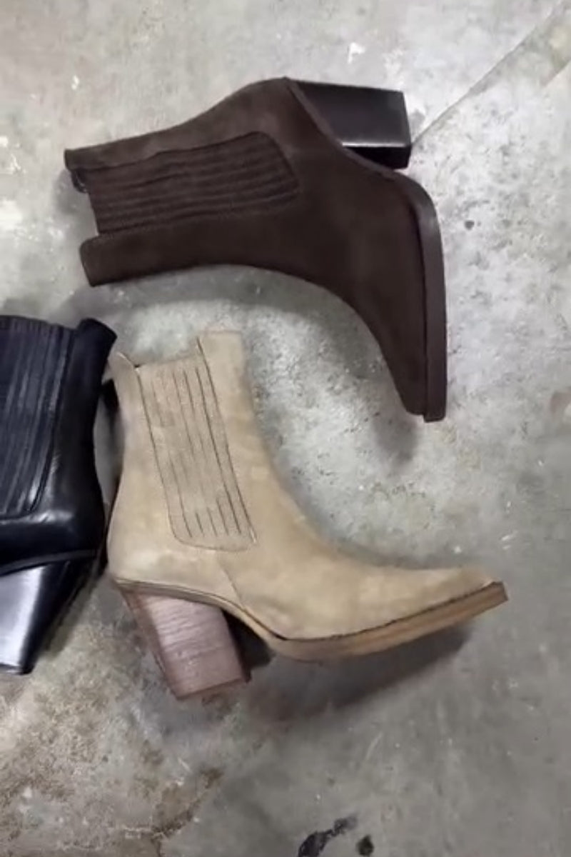 Ankle Boots With Block Heel
