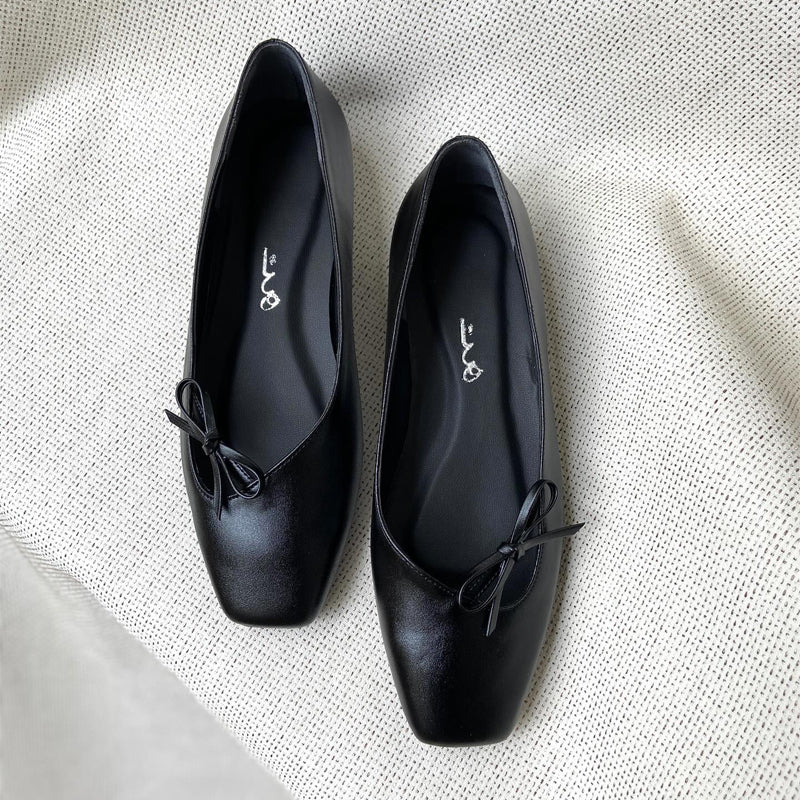 Bow Low Heeled Shoes