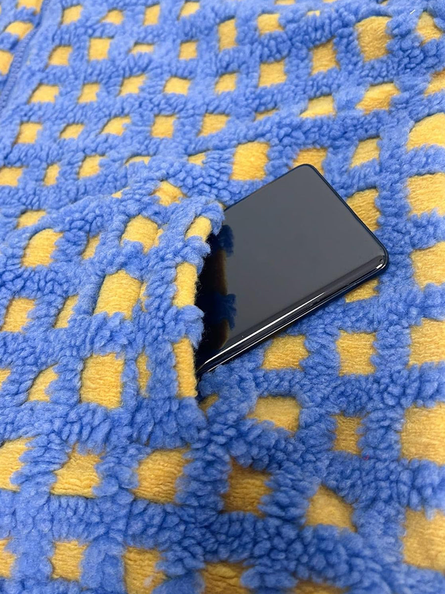 Lamb Wool Plaid Fashion Casual Loose Coat