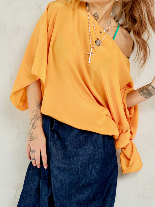 Asymmetric Hem Maxi Tunic