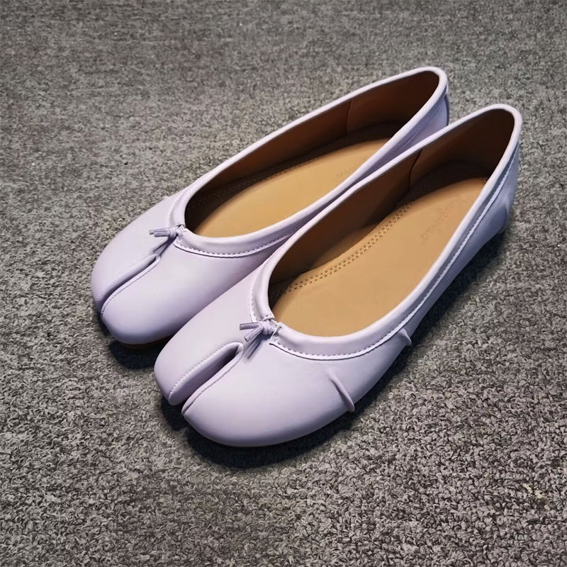 Pleated Flat Ballet Shoes Shallow-on Slip-on Shoes
