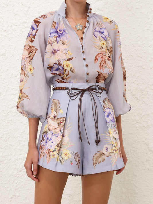 Placement Print Stand Collar Two Pieces Set