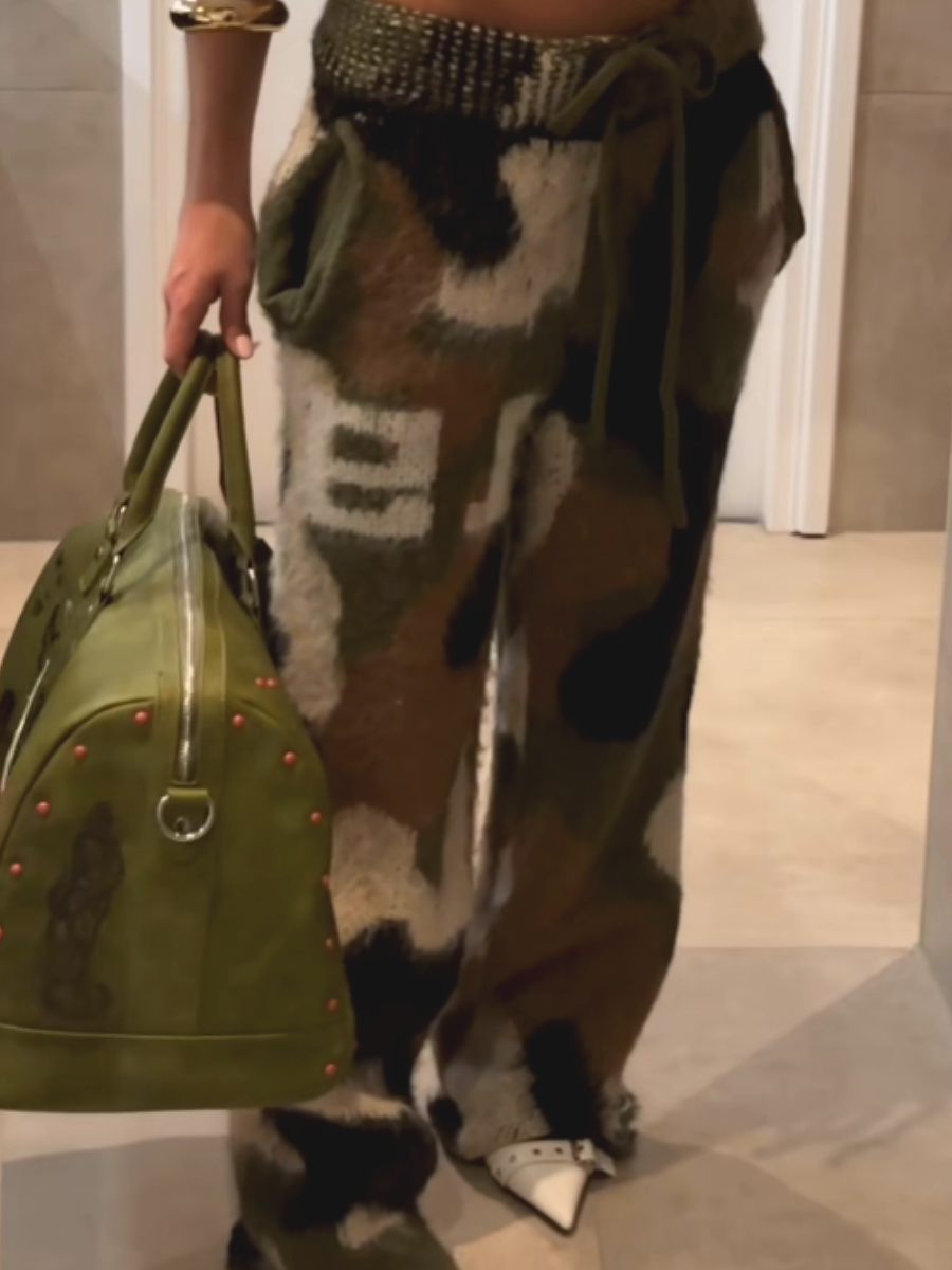 Faux Fur Loose Pants