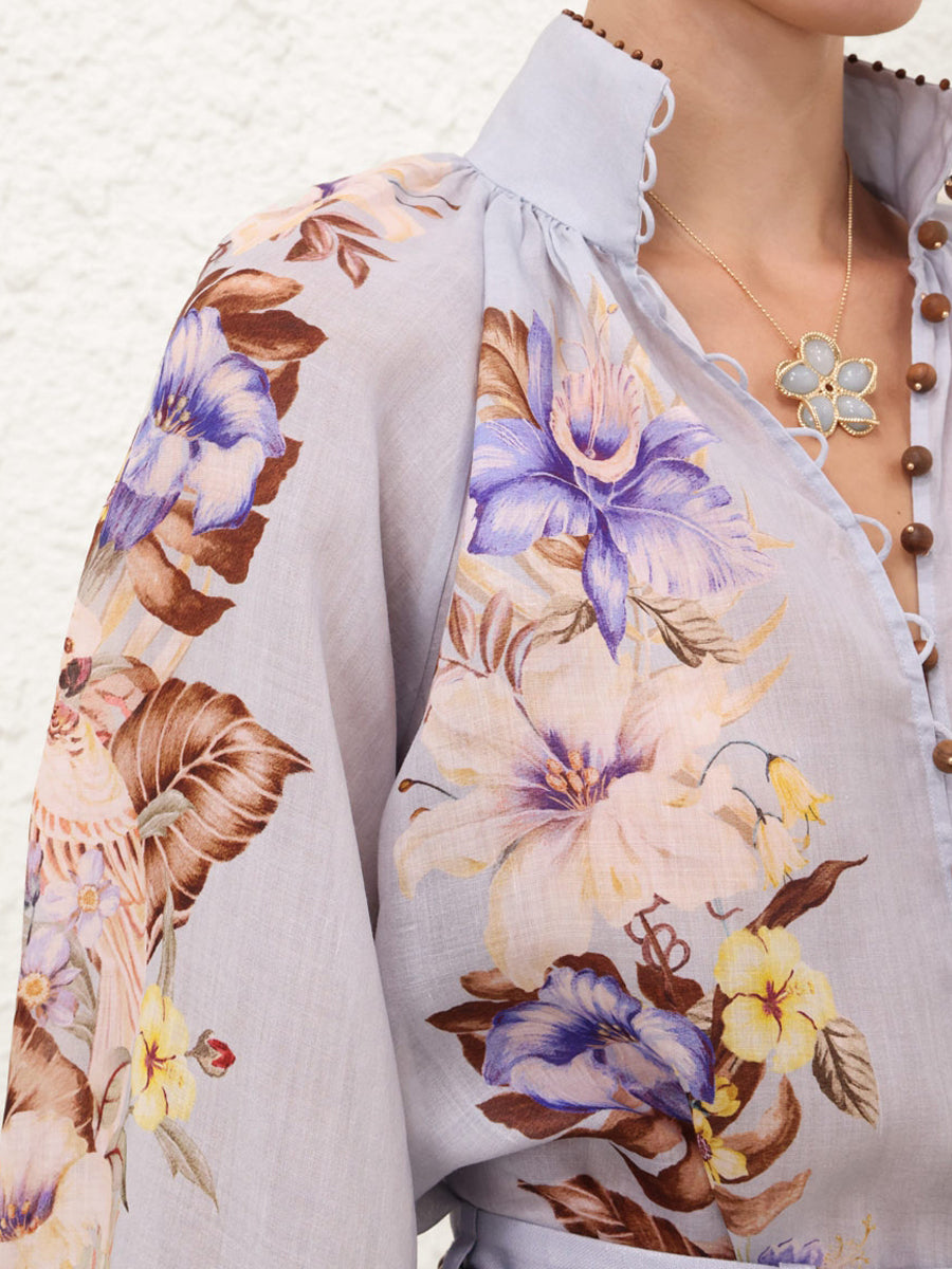 Placement Print Stand Collar Two Pieces Set