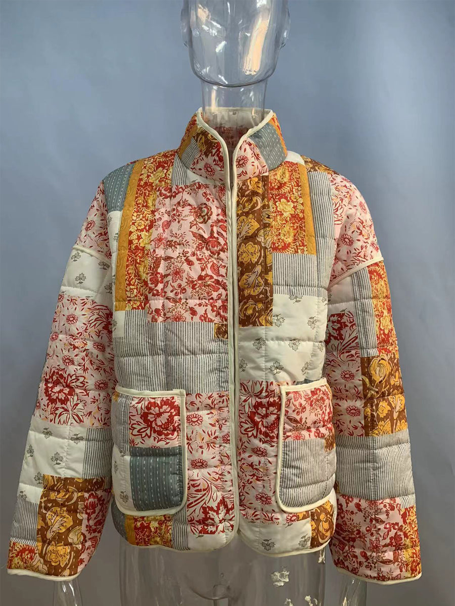 Printed Cotton Loose Coat