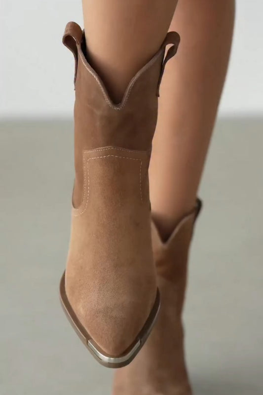 Pointed-Toe Ankle Boots