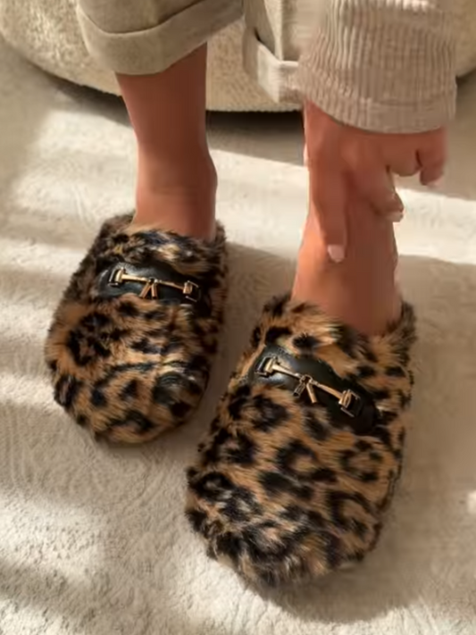 Plush Flat Slippers
