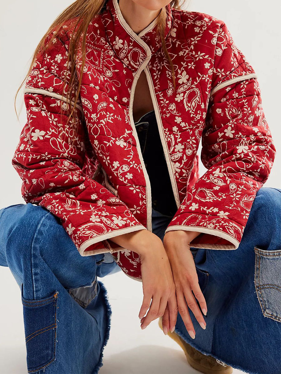 Printed Cotton Loose Coat
