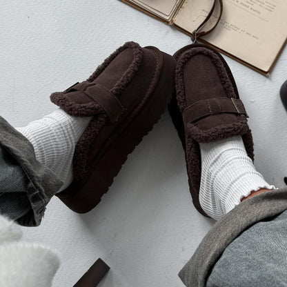 Comfortable Platform Velvet Slippers