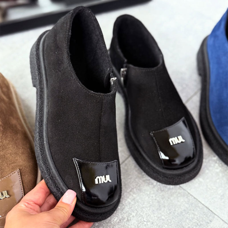 Comfortable Side Zip Flats