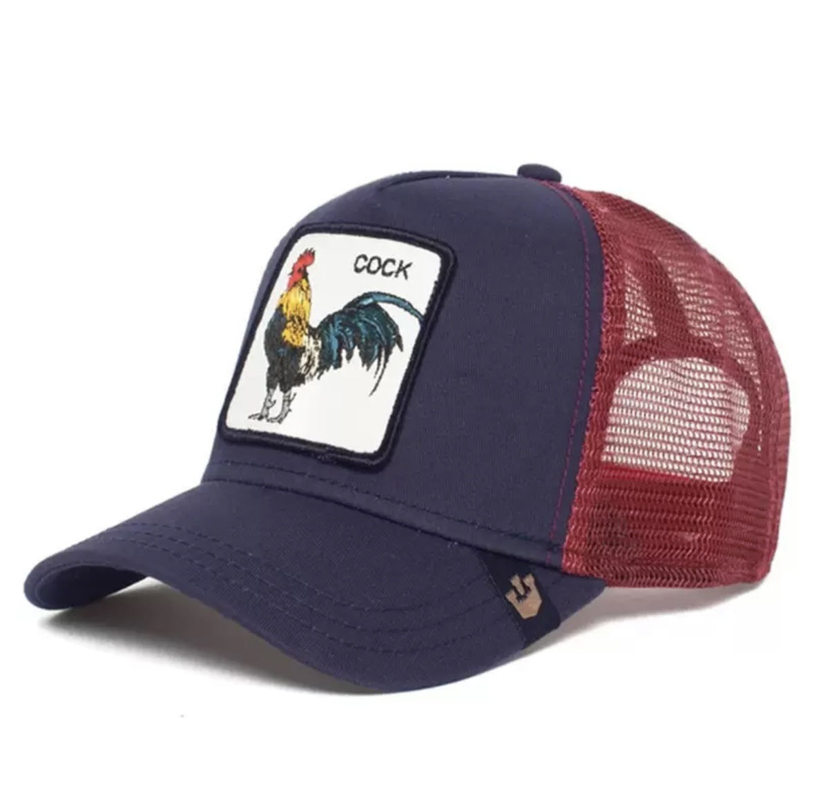 Animal Mesh Embroidery Baseball Cap Sunscreen