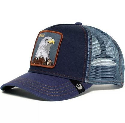 Animal Mesh Embroidery Baseball Cap Sunscreen
