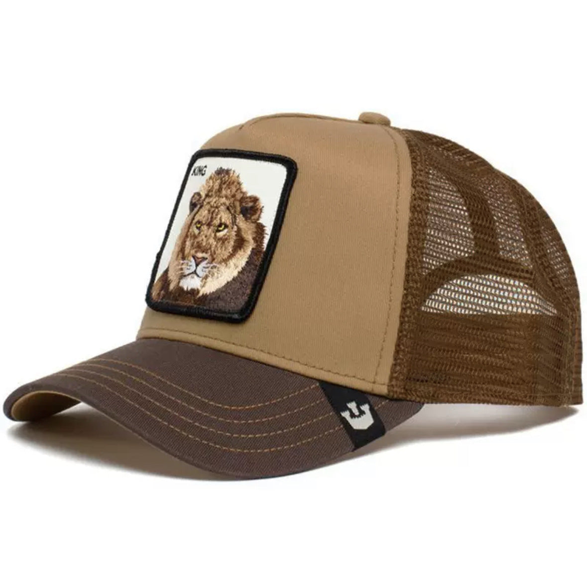 Animal Mesh Embroidery Baseball Cap Sunscreen