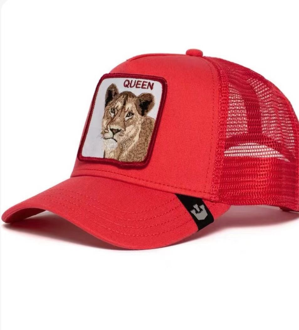 Animal Mesh Embroidery Baseball Cap Sunscreen