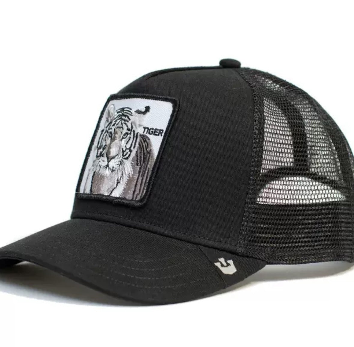 Animal Mesh Embroidery Baseball Cap Sunscreen