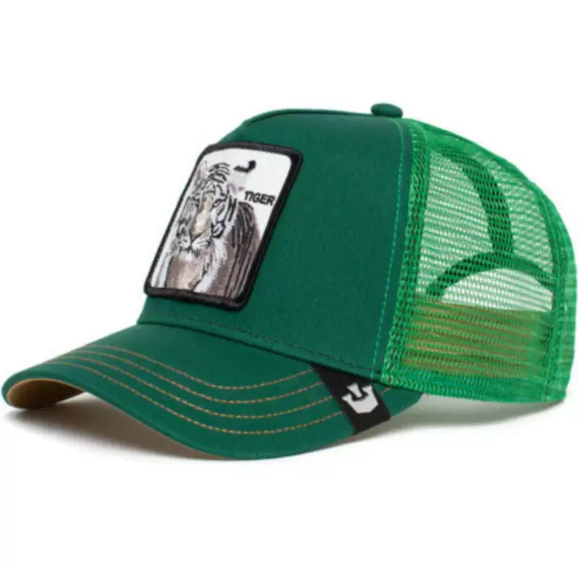 Animal Mesh Embroidery Baseball Cap Sunscreen