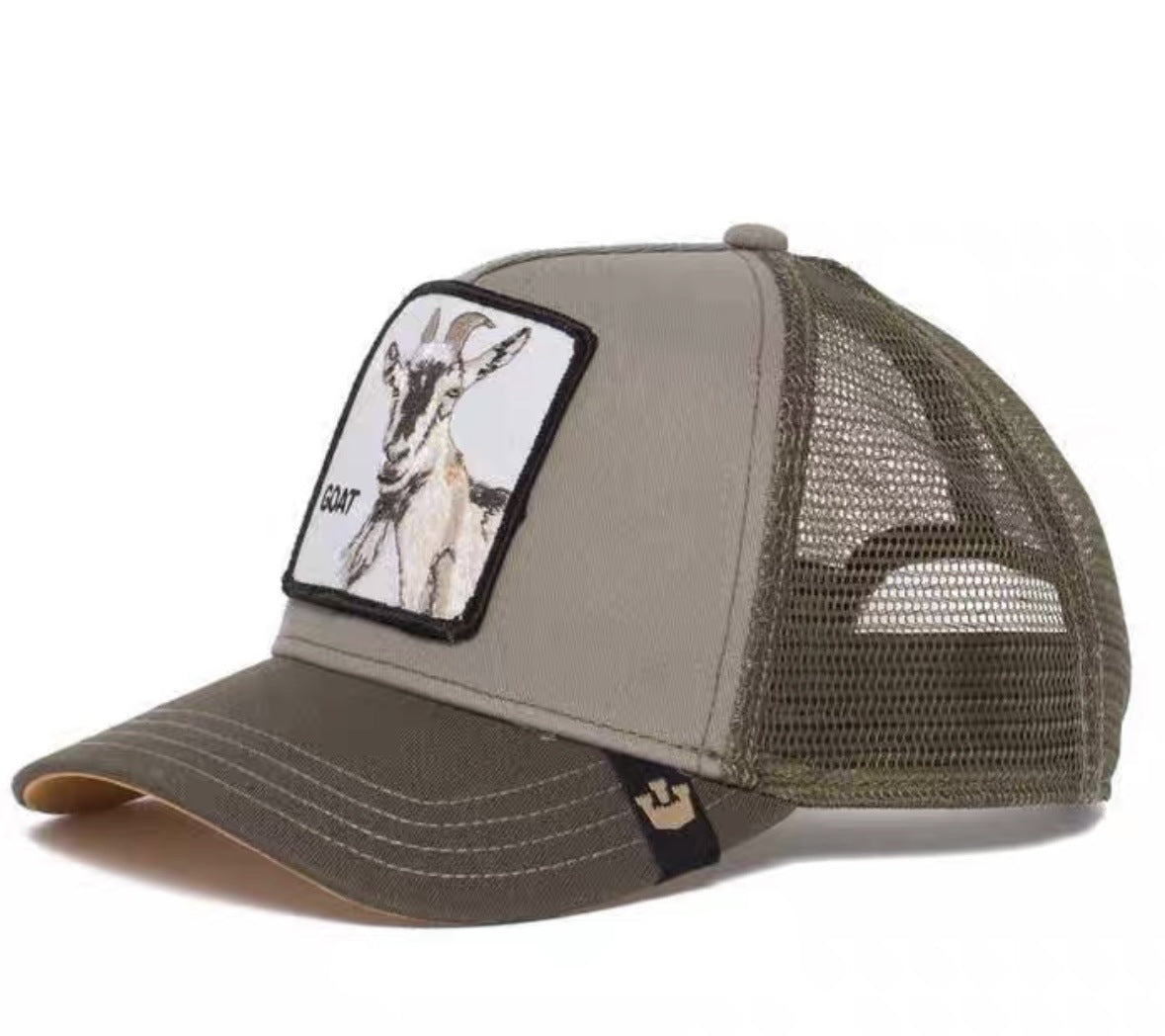 Animal Mesh Embroidery Baseball Cap Sunscreen