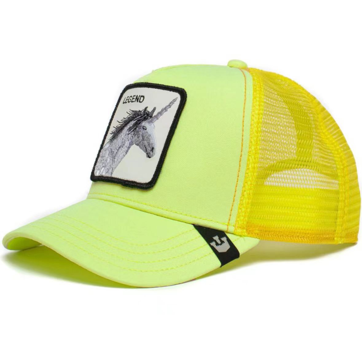 Animal Mesh Embroidery Baseball Cap Sunscreen