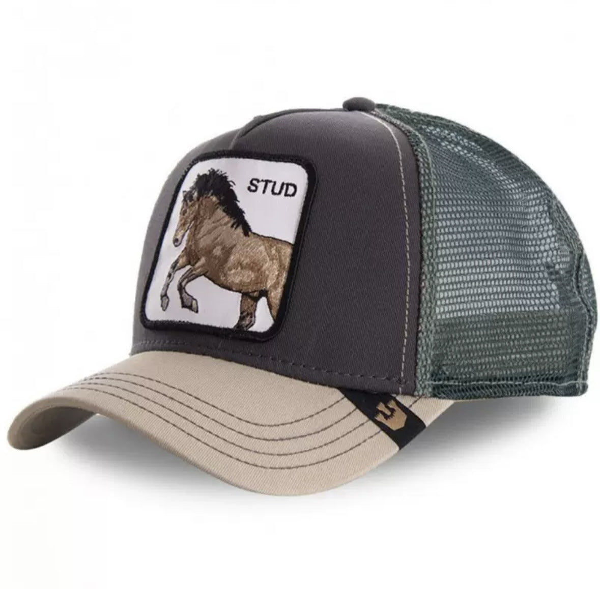 Animal Mesh Embroidery Baseball Cap Sunscreen