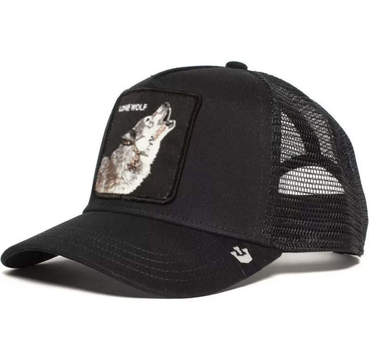 Animal Mesh Embroidery Baseball Cap Sunscreen