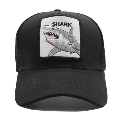 Animal Mesh Embroidery Baseball Cap Sunscreen