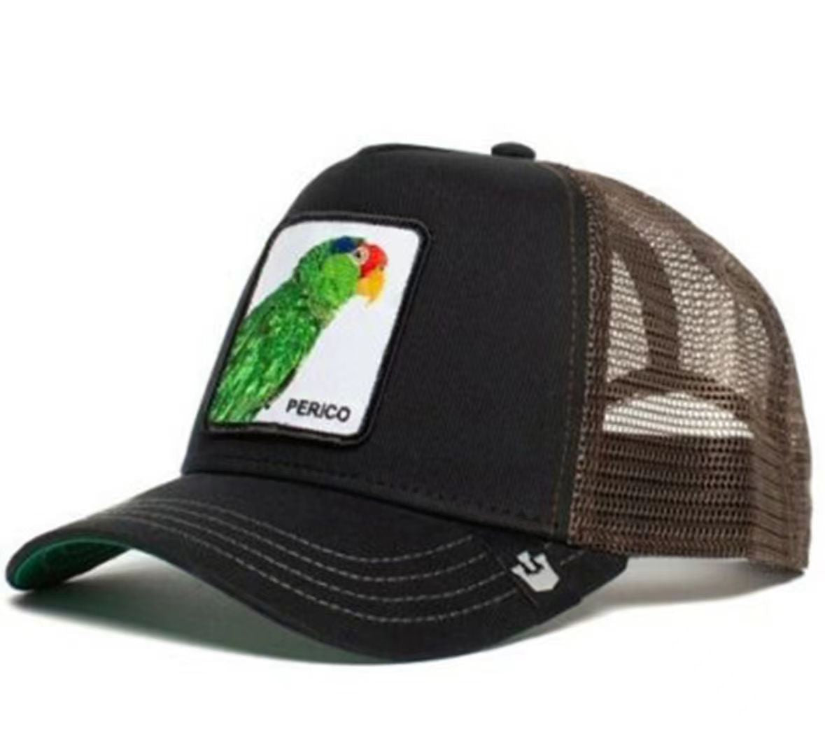 Animal Mesh Embroidery Baseball Cap Sunscreen
