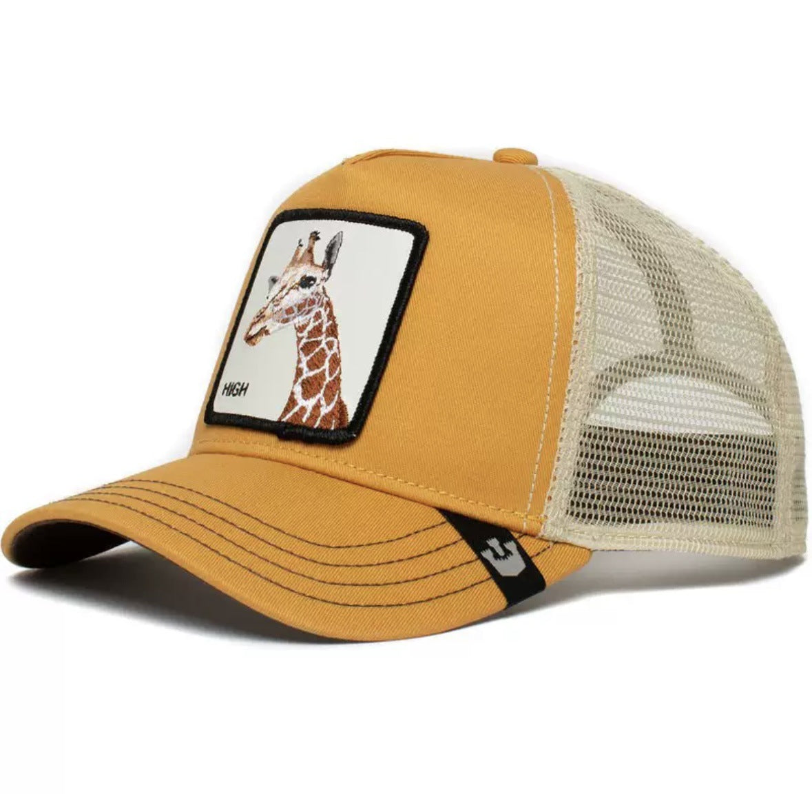 Animal Mesh Embroidery Baseball Cap Sunscreen