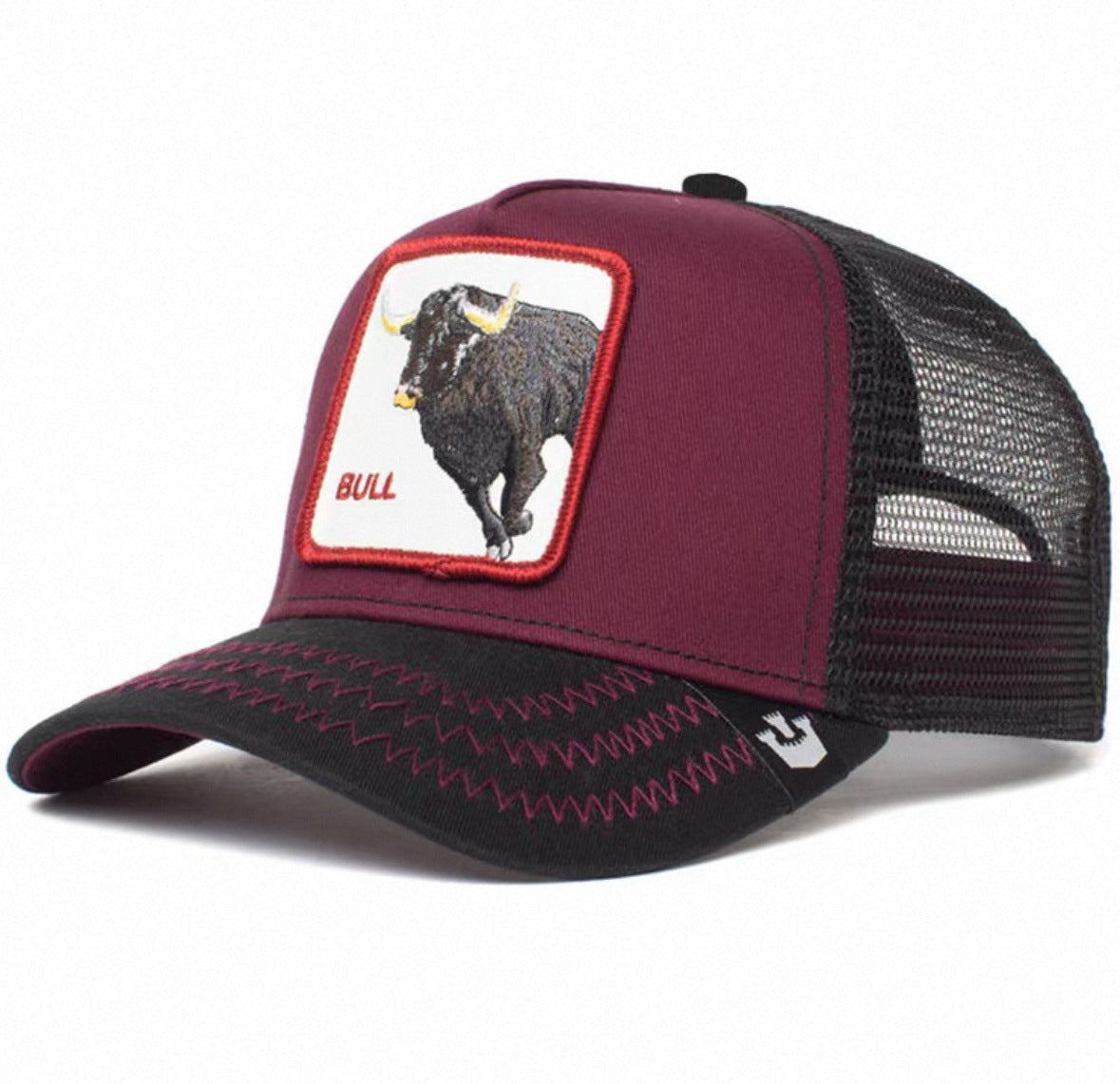 Animal Mesh Embroidery Baseball Cap Sunscreen