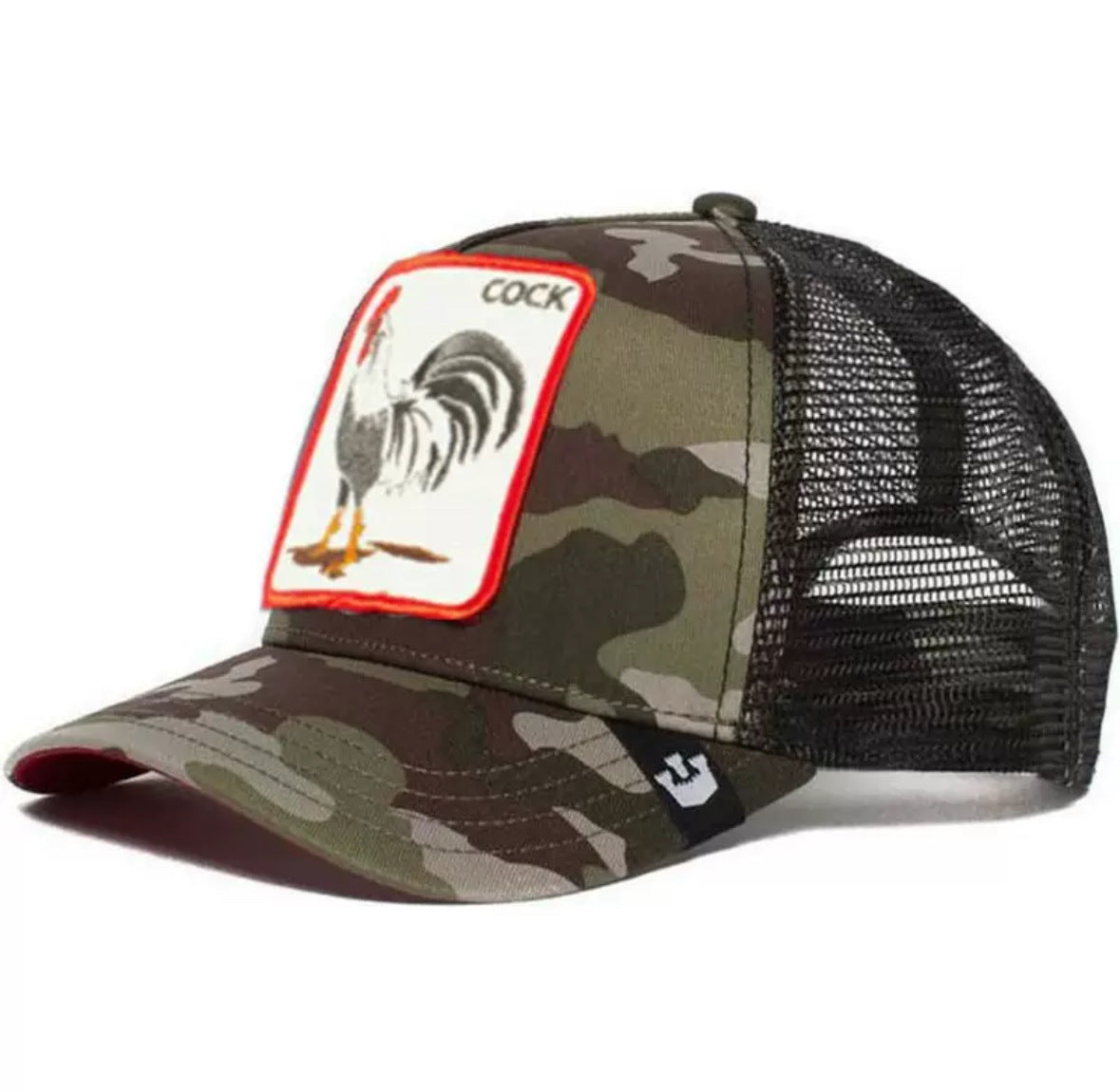 Animal Mesh Embroidery Baseball Cap Sunscreen