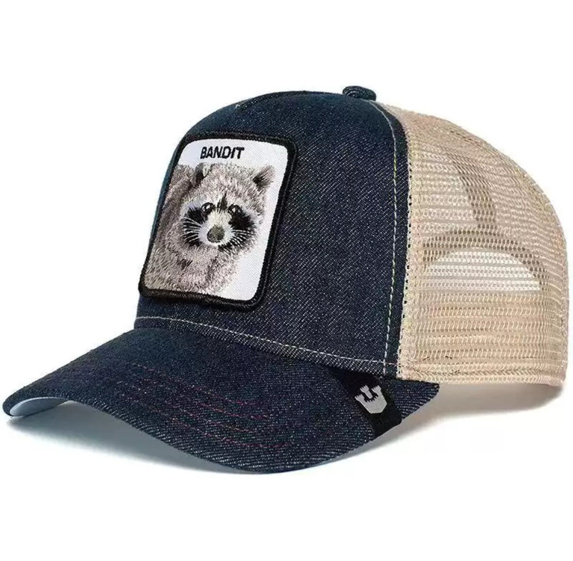 Animal Mesh Embroidery Baseball Cap Sunscreen