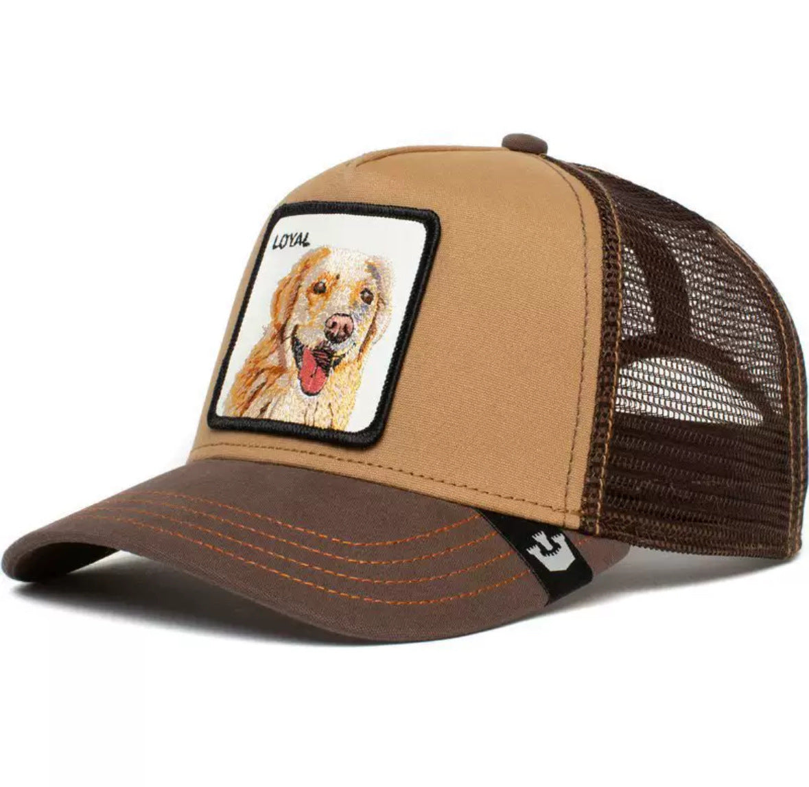 Animal Mesh Embroidery Baseball Cap Sunscreen