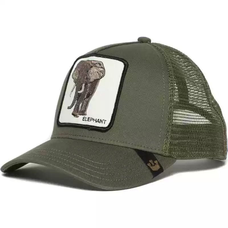 Animal Mesh Embroidery Baseball Cap Sunscreen