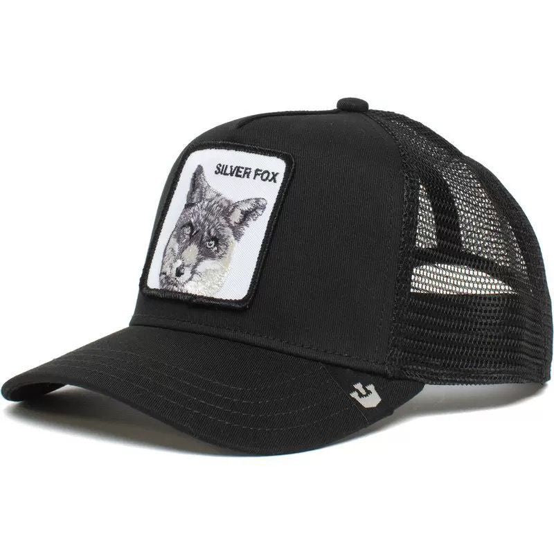 Animal Mesh Embroidery Baseball Cap Sunscreen