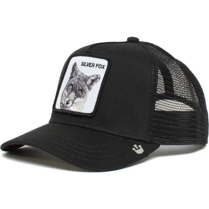 Animal Mesh Embroidery Baseball Cap Sunscreen
