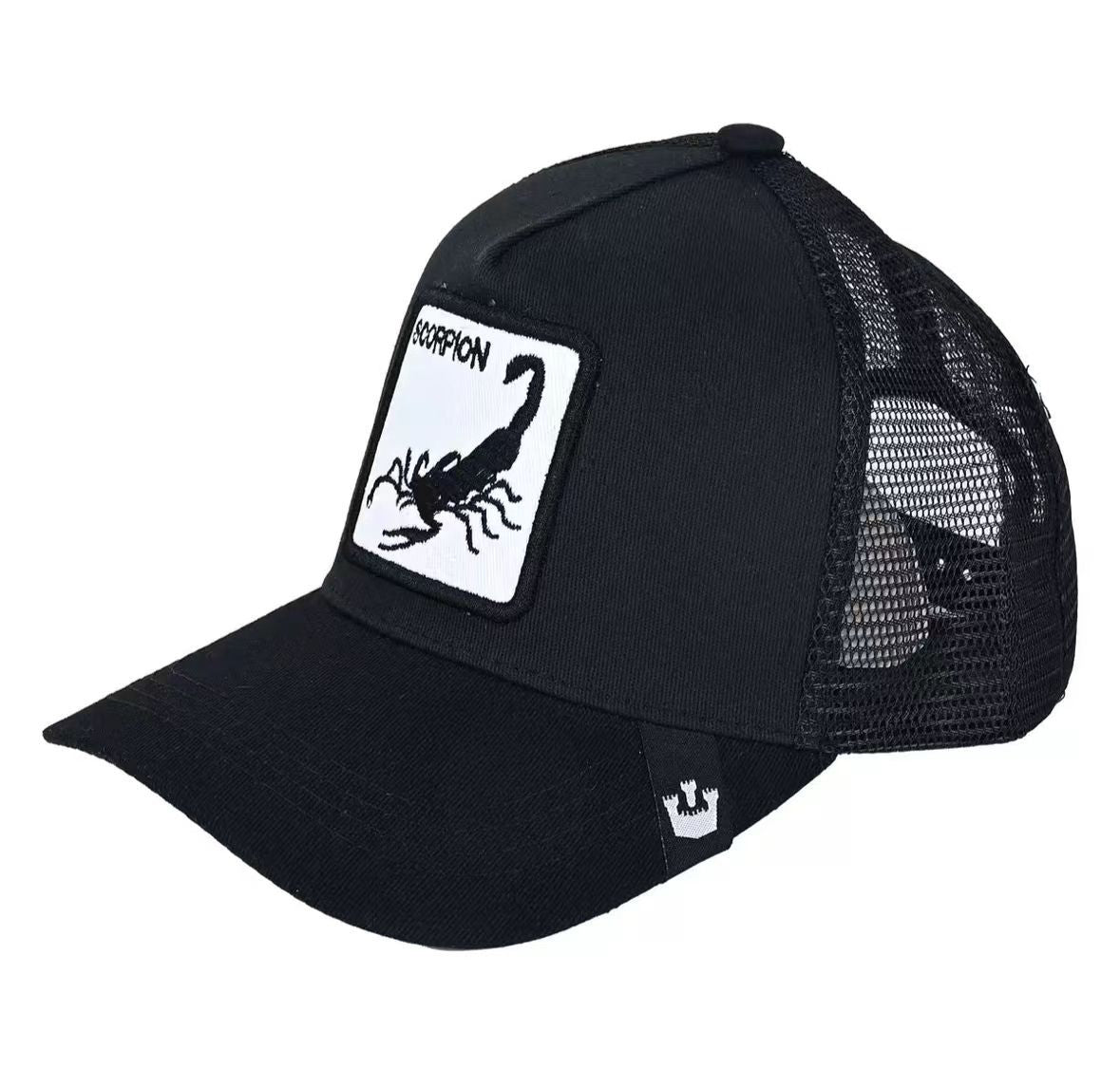 Animal Mesh Embroidery Baseball Cap Sunscreen