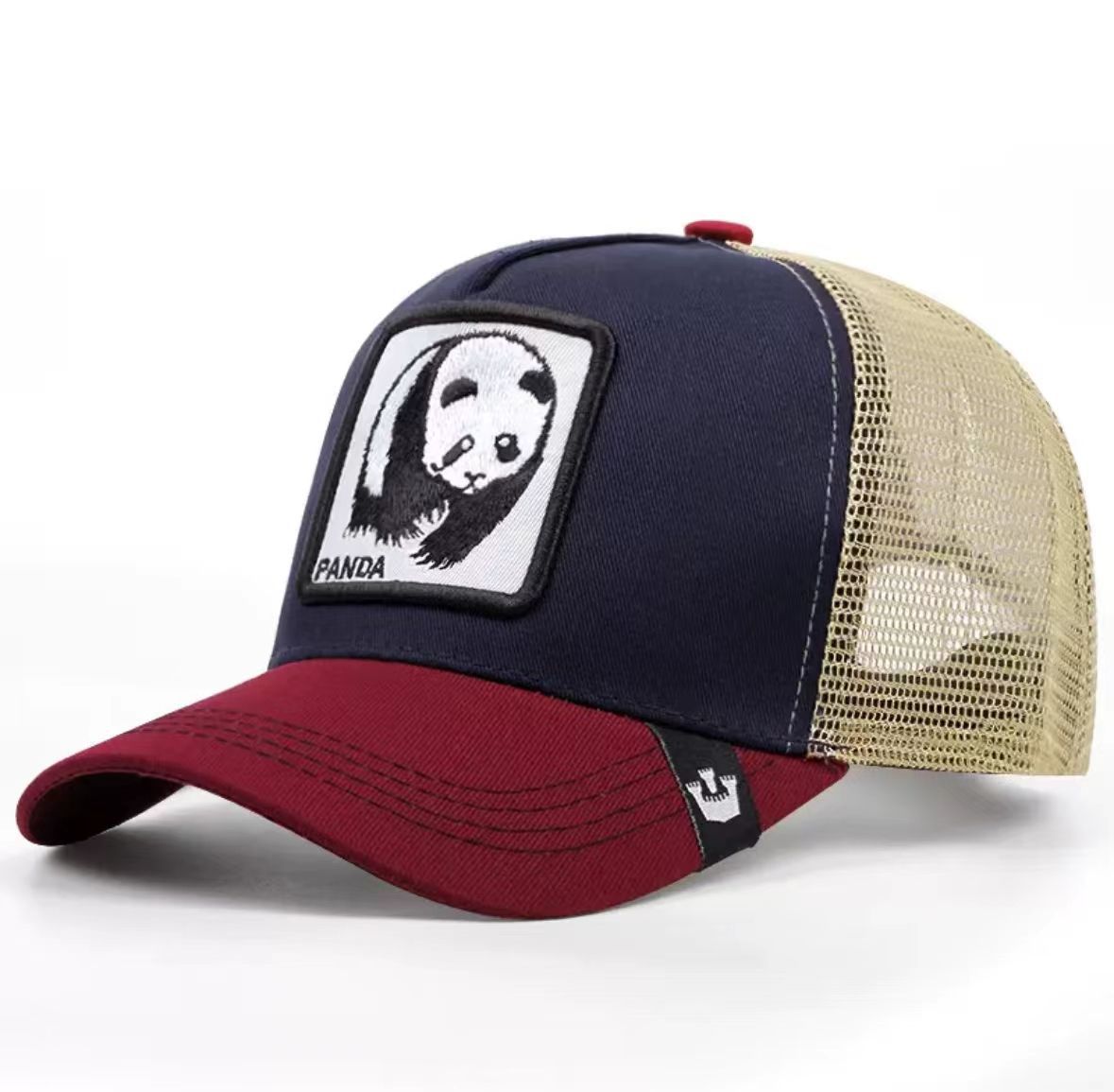 Animal Mesh Embroidery Baseball Cap Sunscreen
