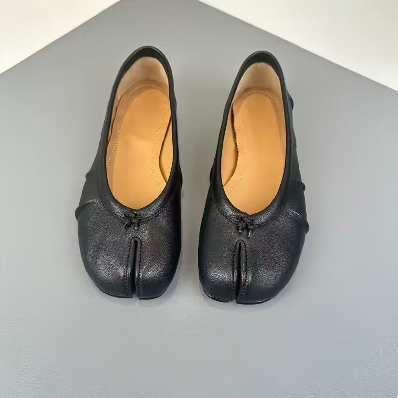 Pleated Flat Ballet Shoes Shallow-on Slip-on Shoes