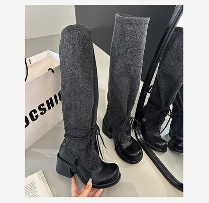 Vintage Strappy Knights Boots