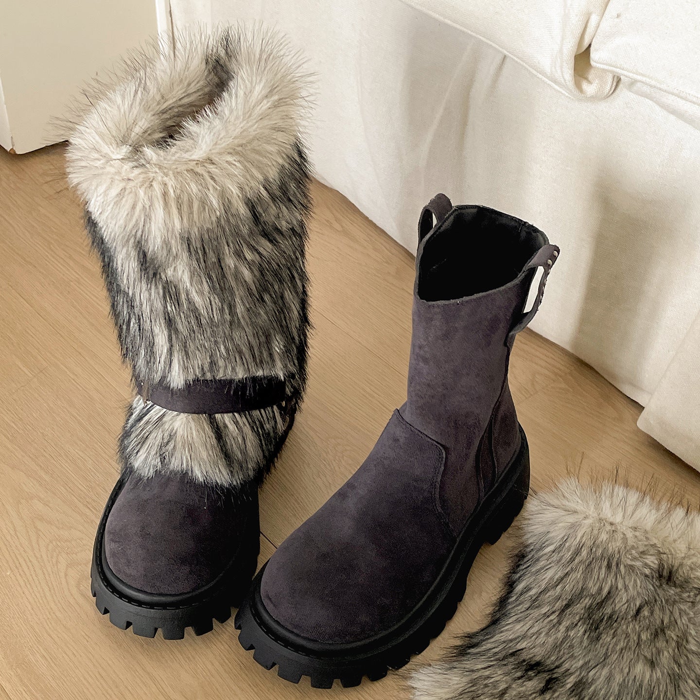 Chic Warm Faux Fur Boots
