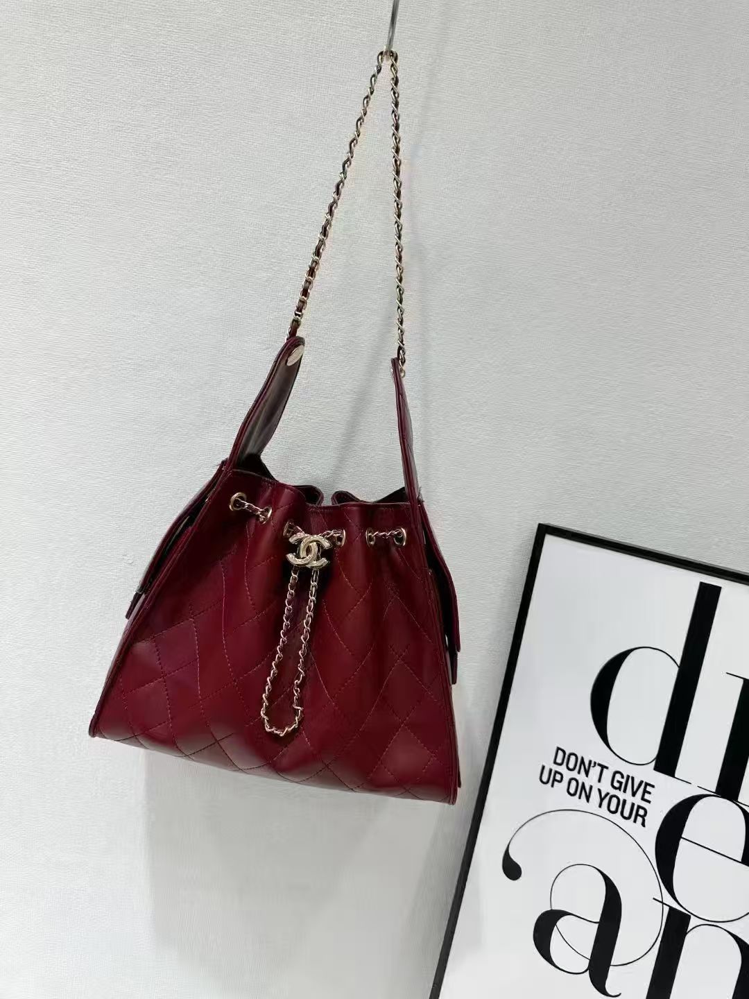 Suede Quilted Hobo Bag