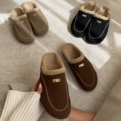 Flat-bottomed Velvet Half-tow