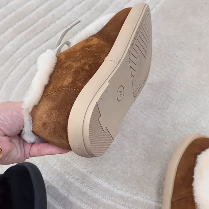 Warm Plush Fashion Flat Cotton Shoes