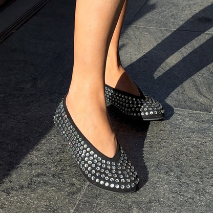 Rhinestone Sparkle Flat Shoes
